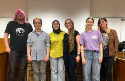 Der neue Vorstand des DC Magdeburg: (v.l.n.r.) Kai Schweitzer, Hasan Karaman, Bedinur Dag, Anastasia Gertz, Theresa Uhlig und Fenix Lasser. Foto: Thi Nguyen.